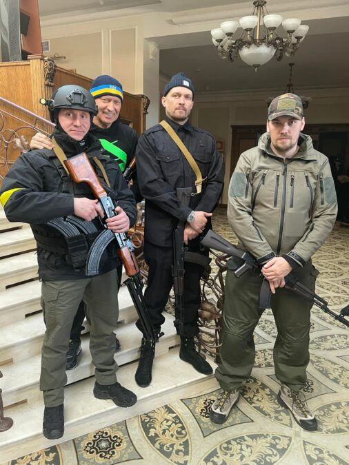 Oleksandr Usyk in the territorial defense of Kyiv