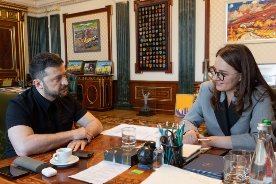 Volodymyr Zelenskyy and Yulia Svyrydenko